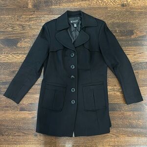 INC International Concepts Women’s Black Pea Coat